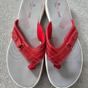 Clarks Cloudsteppers RED color sz 8
